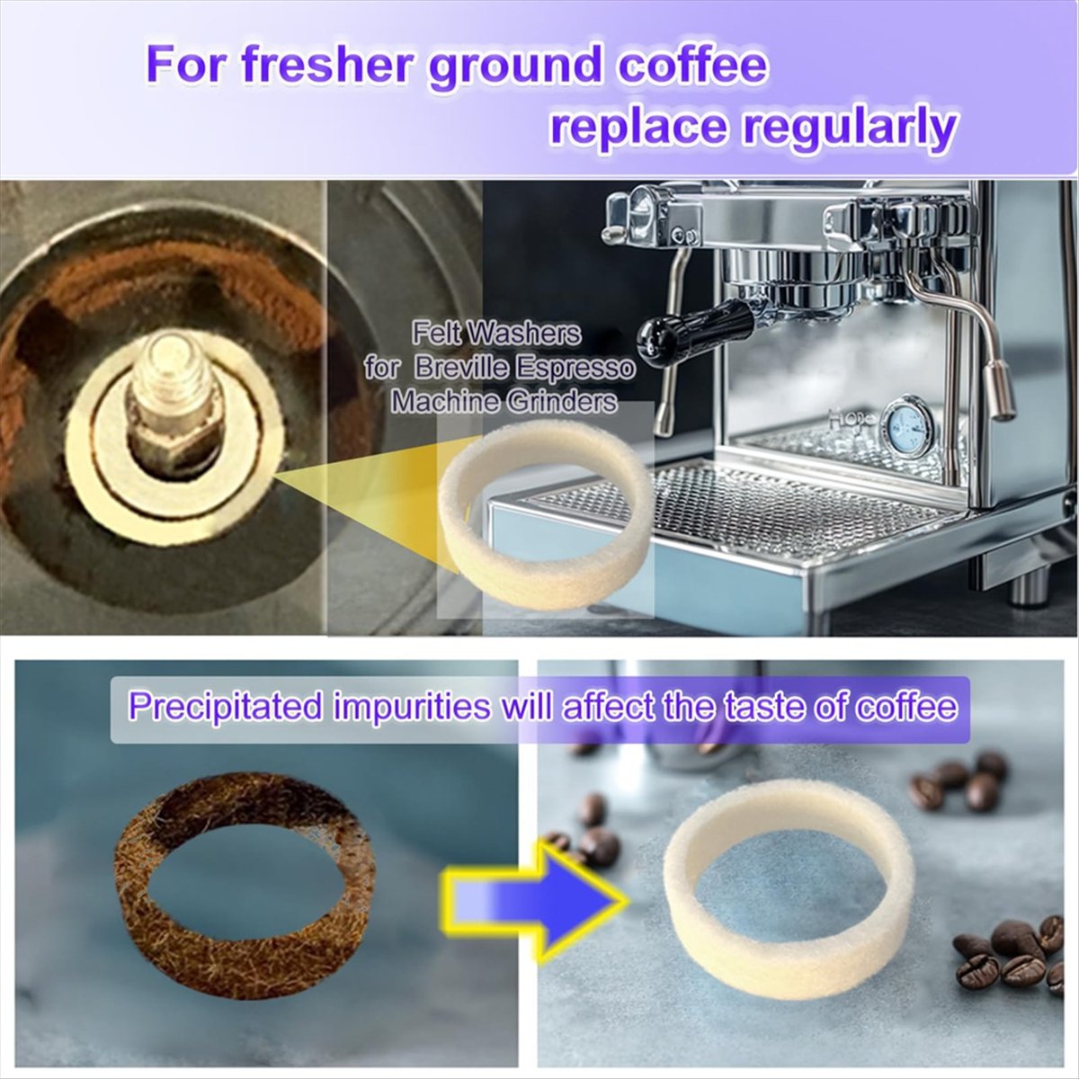 Breville Espresso Bes870 - (A64E) طقم من 6 قطع من