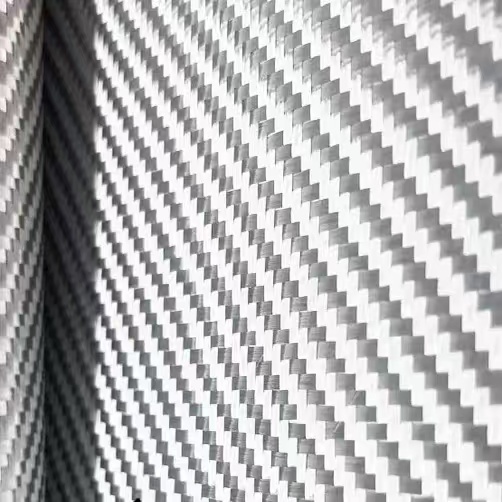 Crepe Pan Carbon - قماش ألياف زجاجية 3k 240gsm فضي
