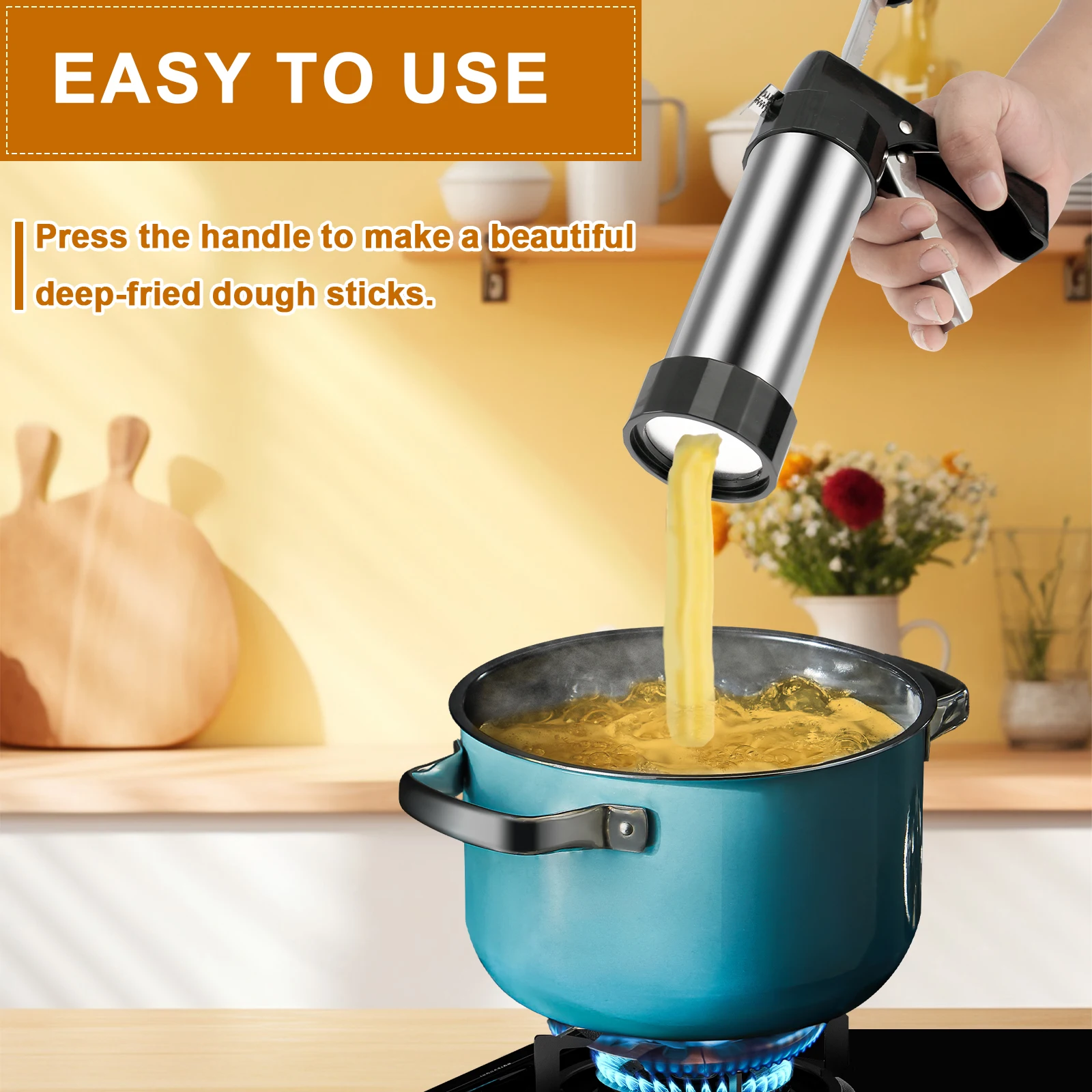 آلة صنع التشورو، مجموعة أدوات  - مراجعة Churros Maker Gun وسعره