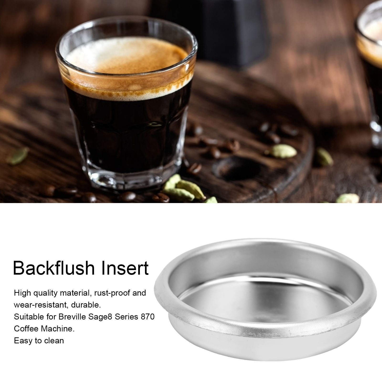 فلتر معدني خلفي من الفولاذ الم - مراجعة Breville Espresso Bes870 وسعره