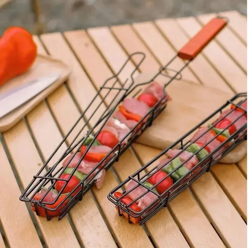 سلة شواء محمولة بمقبض خشبي، مث - مراجعة Corn Dog Stick وسعره